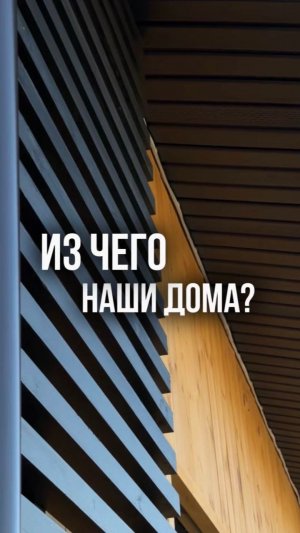 Из чего построены наши дома?