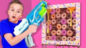 Проходим 100 слоёв конфет вместе с Владом!