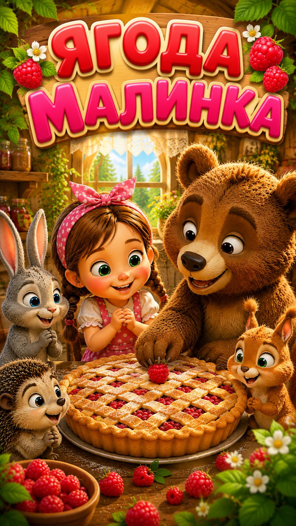 Малинка - Мульт Песенка Потешка про малинку для малышей!