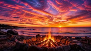 ЗВУК ГОРЯЩЕГО КОСТРА🔥для сна и глубокого расслабления • антистресс, для отдыха и медитации