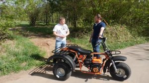 Трицикл СПРИНТ ТРАЙК (Ижтехмаш) на колесах 8» (20х7-8»). Обзор, покатушки.