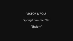 Показ женской коллекции Viktor & Rolf весна-лето 2009