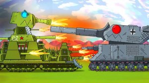 КВ-44 vs Гусь Первый бой - Мультики про танки