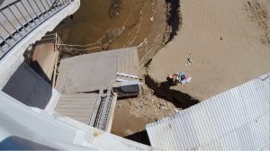 «Большая вода» повредила спуск на старый саратовский пляж