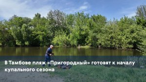 В Тамбове пляж «Пригородный» готовят к началу купального сезона