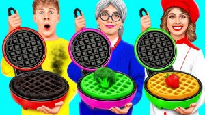 Кулинарный Челлендж# Я против Бабушки # Забавная Кулинарная Битва от Mega DO Challenge