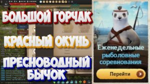 БДО. Большой горчак. Красный окунь. Пресноводный бычок. Рыболовные соревнования. 18-23.05 2026.