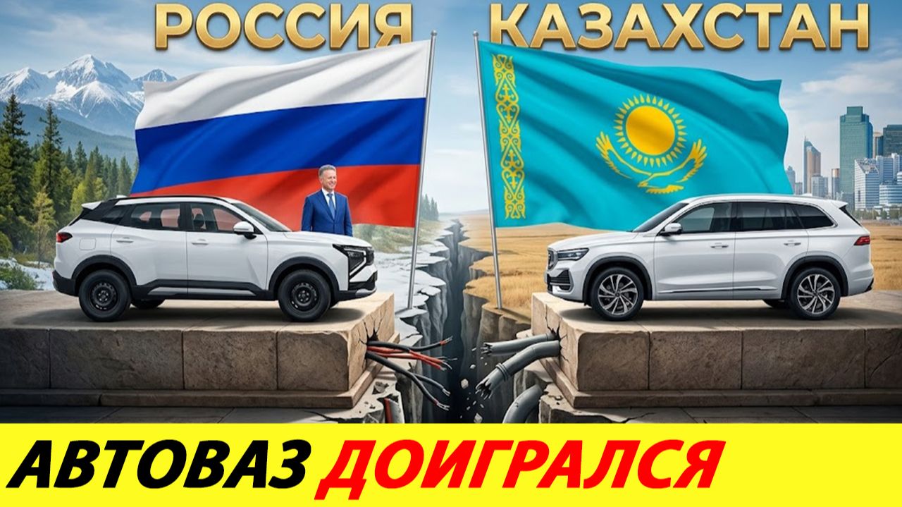 КАЗАХСТАН НЕ ВЫДЕРЖАЛ И УДАРИЛ ПО АВТОВАЗУ В ОТВЕТ.  ВЫГНАЛИ С РЫНКА