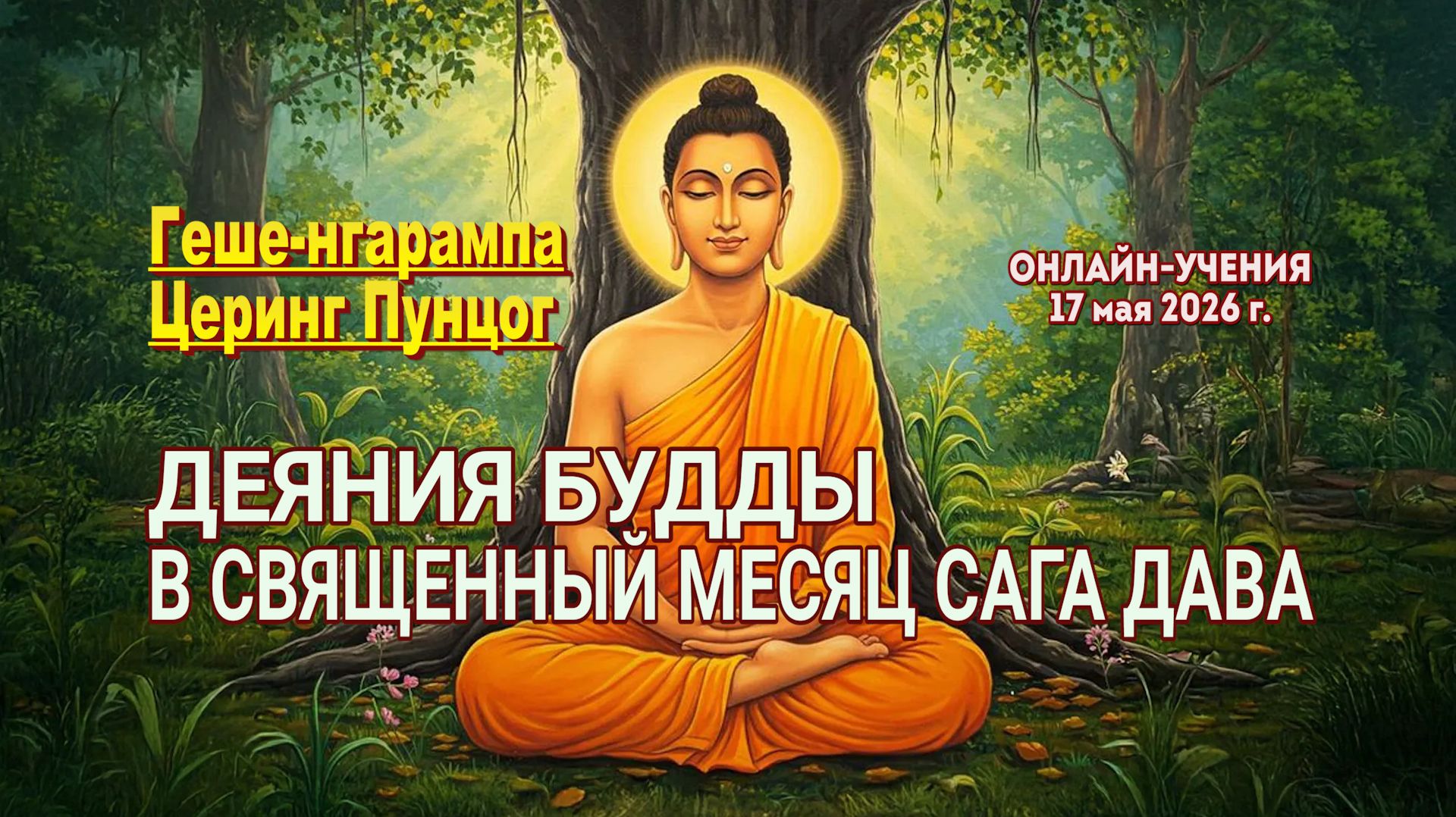 Геше-нгарампа Церинг Пунцог. Деяния Будды в священный месяц Сага Дава