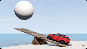 Машины против катапульты – BeamNG.Drive