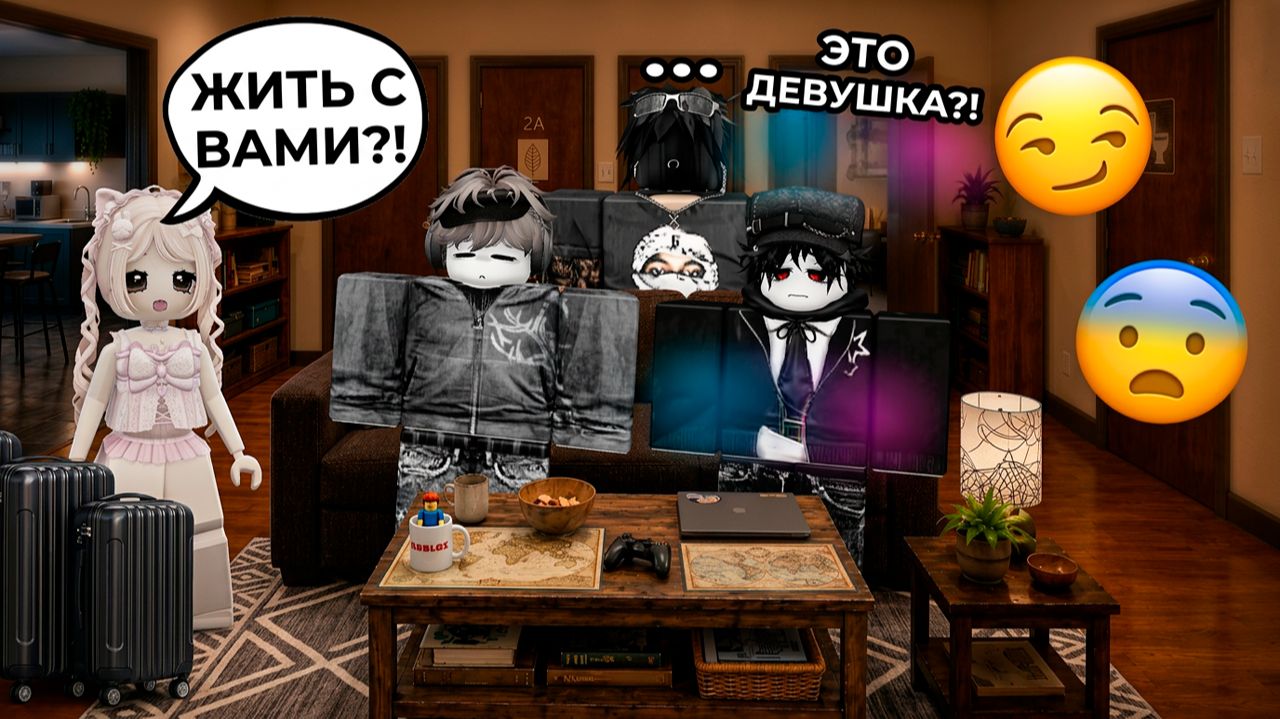 Я ЖИВУ В ОБЩАГЕ С ТРЕМЯ ПАРНЯМИ! #роблокс #роблоксистория смотреть онлайн