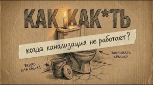 ТУАЛЕТ ❗В БЛЭКАУТЕ❗ЧТО ДЕЛАТЬ, ЕСЛИ❗КАНАЛИЗАЦИЯ НЕ РАБОТАЕТ❗(ВЫЖИВОГРАФИКА)