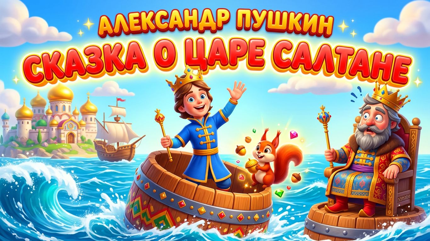 Сказка о царе Салтане  — Александр Сергеевич Пушкин  | Читать сказку Пушкина онлайн для детей