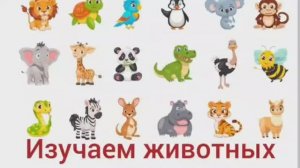 Развивашки для детей. Изучаем животных. Развивающее и обучпющее видео для самых маленьких.