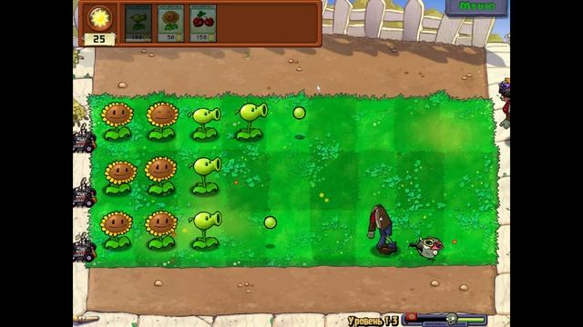 Plants vs Zombies - Прохождение на 100%. Приключение: Уровень 1-3
