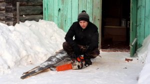 КУПИЛ ДОМ В СИБИРИ, РЕШИЛ НАПИЛИТЬ ДРОВ, НО ЧТО -ТО ПОШЛО НЕ ТАК.
