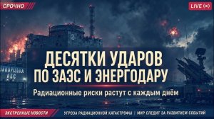 Радиационные риски для Запорожской АЭС растут день ото дня из-за ударов ВСУ.