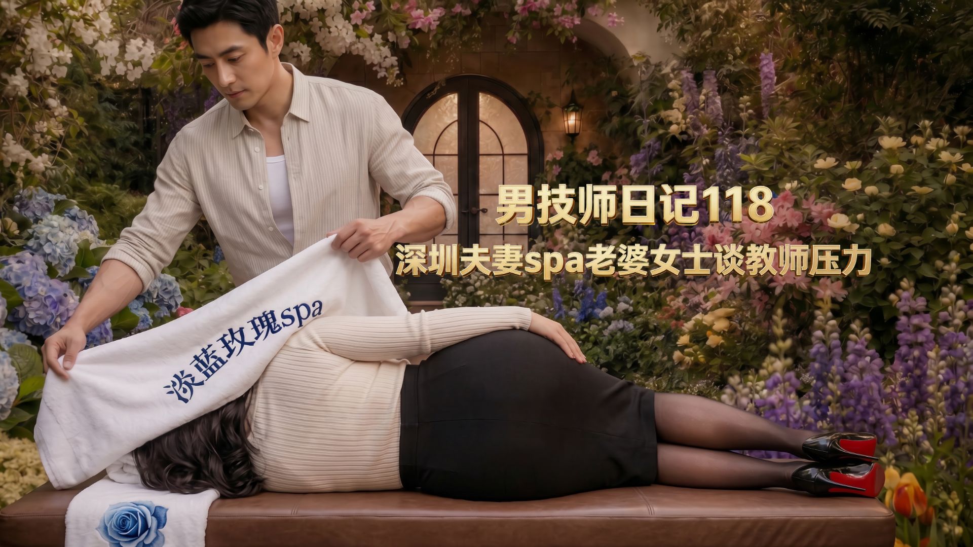 深圳夫妻在情侣酒店专为老婆定制的女士专享异性spa由男模男按摩师上门服务