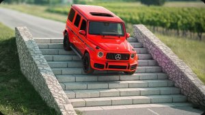 «Машины против лестниц на дороге» №9 в BeamNG Drive!