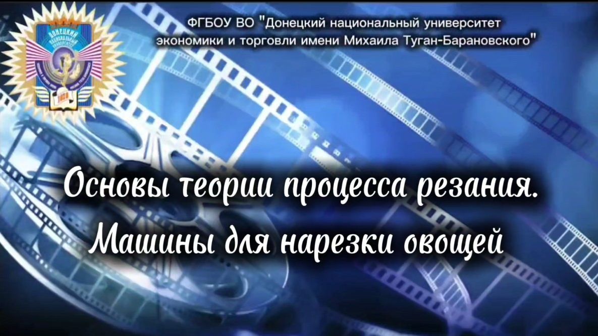 Основы теории процесса резания. Машины для нарезки овощей