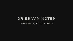 Показ женской коллекции Dries Van Noten осень-зима 2011-2012 (без звука)