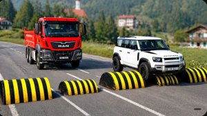 Автомобили против странных лежачих полицейских: Безумный челлендж #4 в BeamNG Drive!