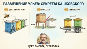Как размещать ульи на пасеке: цвет, высота, расстояние, ориентация по солнцу 🎨🐝