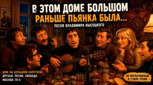 В.С.ВЫСОЦКИЙ и друзья — «В этом доме большом раньше пьянка была…» | 3D мультфильм