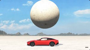 1000-тонный шар против машин – BeamNG.Drive