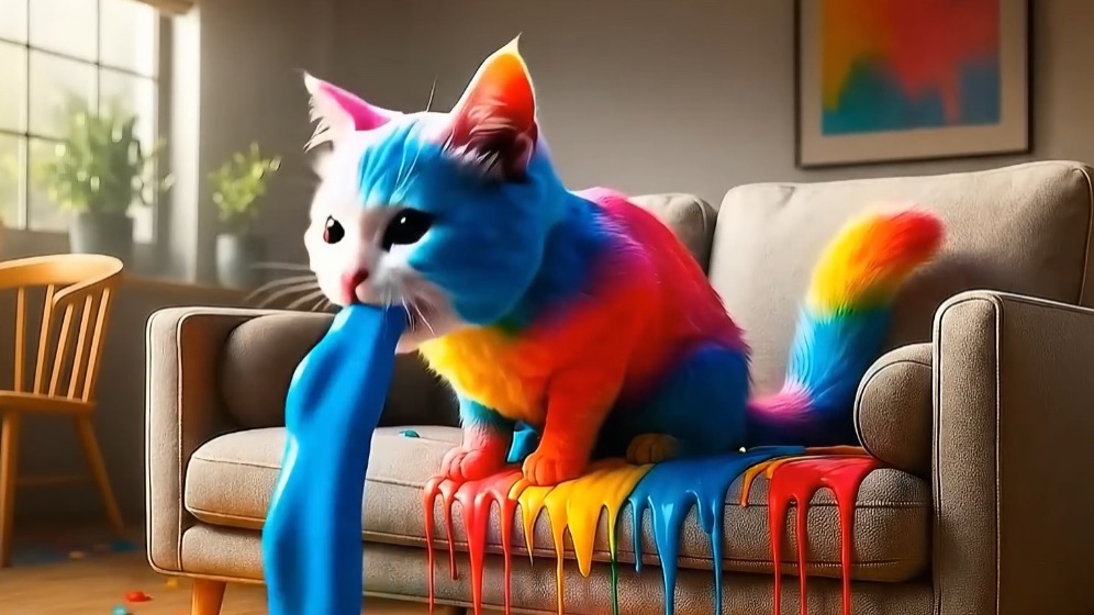 РАЗНОЦВЕТНЫЙ КОТЁНОК  МУЛЬТИКИ ДЛЯ ДЕТЕЙ