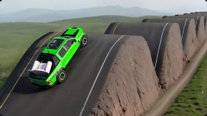 Второе испытание «Тачки против извилистой дороги» в BeamNG Drive!