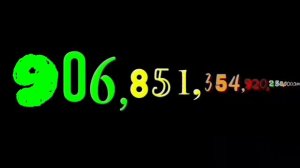 Цифры 0 до 1 октиллион