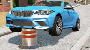 Машины против столбиков #4 – BeamNG.Drive