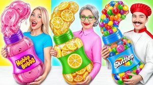 Мой кулинарный челлендж против бабушки | Удивительные кулинарные моменты | Много радости