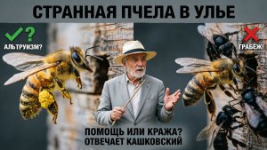 Могут ли пчёлы работать в соседем улье ? Воровство или помощь? Отвечает профессор Кашковский 🐝⚠️