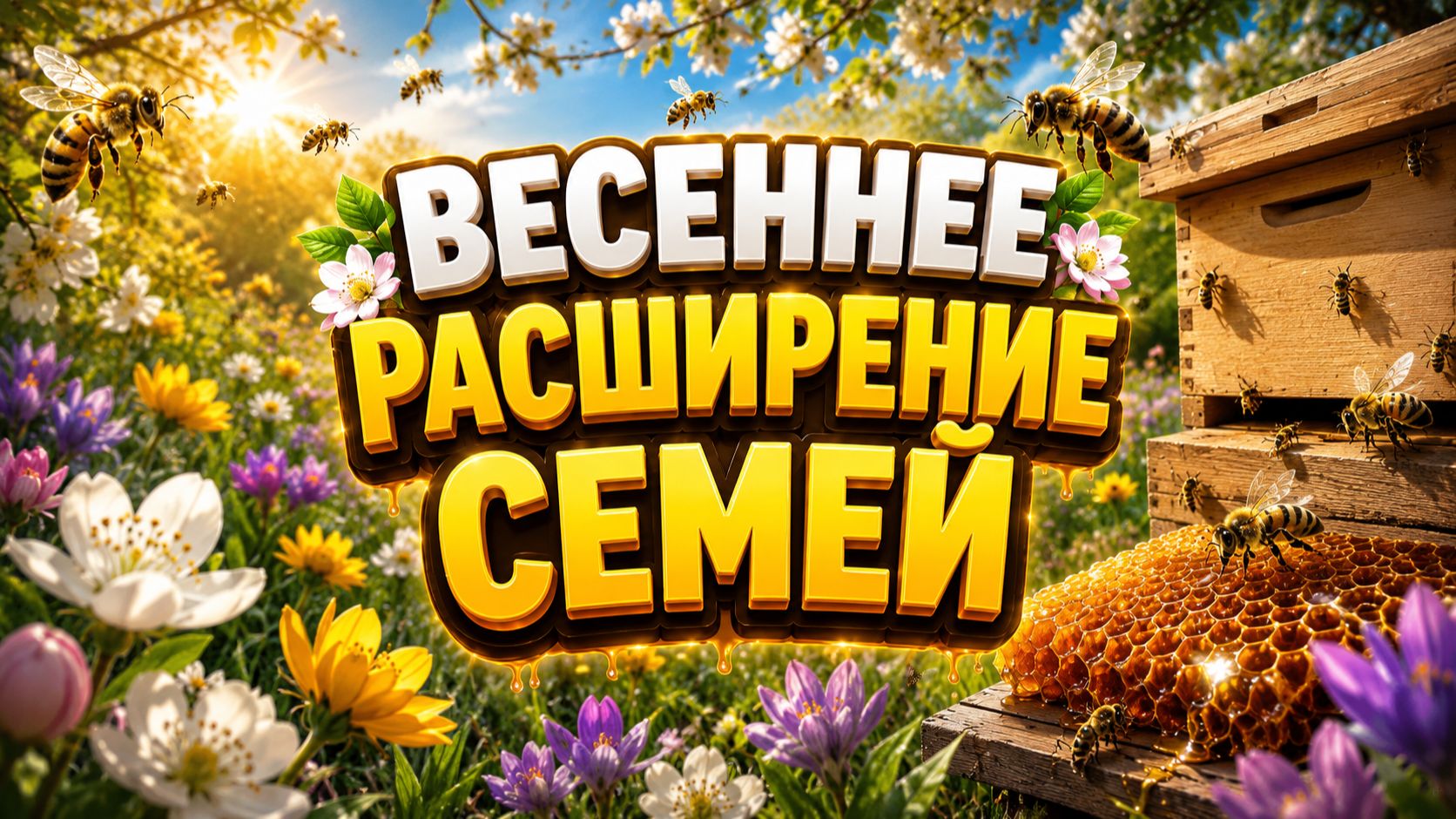 Весеннее расширение пчелосемей
