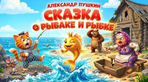 Александр Сергеевич Пушкин — Сказка о рыбаке и рыбке | Читать сказку Пушкина онлайн для детей