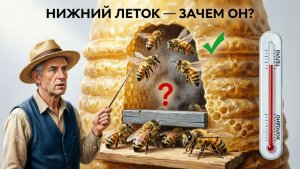 Почему пчёлы игнорируют нижний леток? Разбор от профессора Кашковского