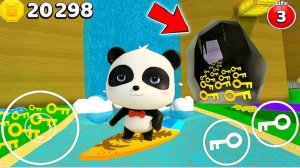 МЕСТО КЛЮЧЕЙ ПАНДЫ СЕРФИНГА!!? Super Bear Adventure/Приключение Супер Медведя