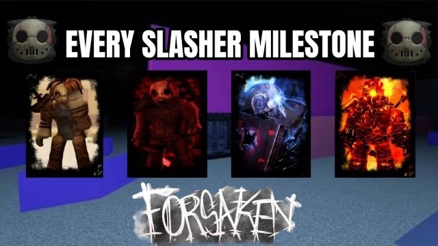 Побеждаем, используя все скины этапа Slasher Милстоун | Roblox Forsaken