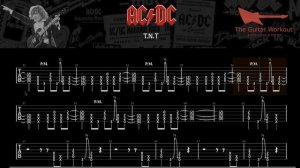 AC_DC - T.N.T. (HQ Backing Track with vocals & tab  Guitar Karaoke) - The Guitar Workout (1080p, h26