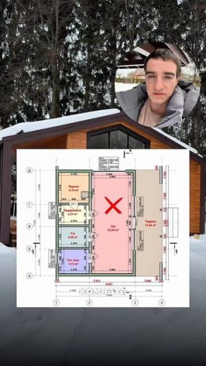 Баня 8х8 со вторым светом — проект BRN8 (Barnhouse)