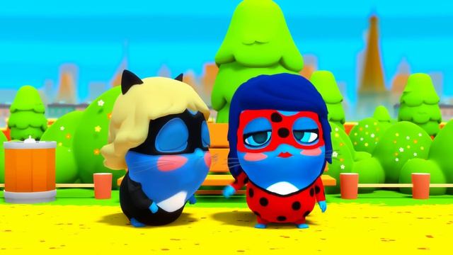 🐞 Miraculous Ladybug Theme Song ⭐️ Ladybug & Cat Noir 💕 The Moonies Official