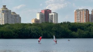 Виндсап-Vlog на Starboard SUP Windsurfing Борисовские пруды Москва