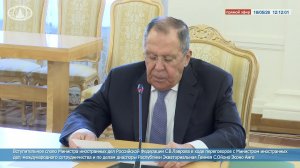 Вступительное слово С.В.Лаврова в ходе переговоров с мининдел Экваториальной Гвинеи Ойоно Эсоно Анге