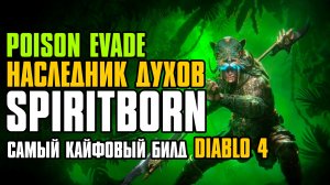 [ Гайд ] SPIRITBORN POISON EVADE | НАСЛЕДНИК ДУХОВ | СЕЗОН 13 | DIABLO 4 BUILD GUIDE | D4 S13