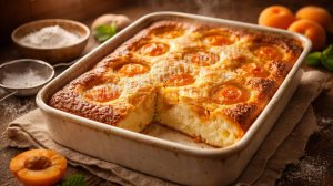 😋 Нежная творожная запеканка с абрикосами 😍🍑