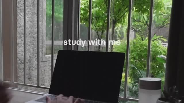 1 час учебы со звуками дождя ⛈ study with me ⛈ pomodoro 25-5 [lofi]