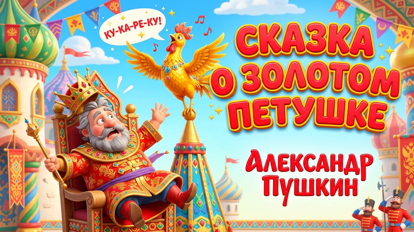 Александр Сергеевич Пушкин — Сказка о золотом петушке | Читать сказку Пушкина онлайн для детей