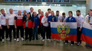 В Москву вернулись российские самбисты после триумфа на Чемпионате Европы в Грузии.